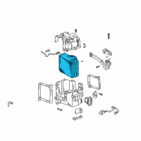 OEM Toyota 4Runner Evaporator Core Diagram - 88501-35050