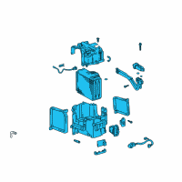 OEM 2001 Toyota 4Runner Evaporator Assembly Diagram - 88510-35890