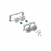 OEM Pontiac Grand Am Fan Motor Diagram - 88986474