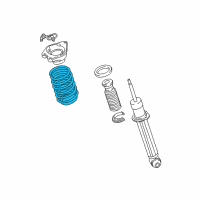 OEM 2017 BMW i8 Coil Spring, Rear Diagram - 33-53-6-870-549