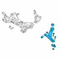 OEM Hyundai Arm Complete-Front Lower, LH Diagram - 54500-2S100