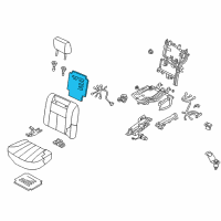 OEM 2004 Infiniti Q45 Heater Unit Assy-Rear Seat Back Diagram - 88635-AR670