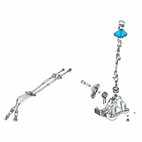 OEM Kia Soul Boot Assembly-Shift LEVE Diagram - 84645K0100WK