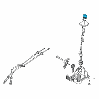 OEM 2022 Kia Soul Knob-Gearshift Lever Diagram - 43711K0100