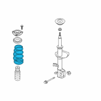 OEM 2010 Nissan Versa Spring-Front Diagram - 54010-ZN90A