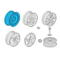 OEM 2017 Honda Civic Wheel, Disk 16X7J Diagram - 42700-TBA-A12