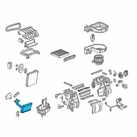 OEM 2019 Chevrolet Bolt EV Heater Core Diagram - 42341683