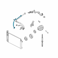 OEM 2010 Mercury Milan Pressure Line Diagram - AE5Z-19835-B