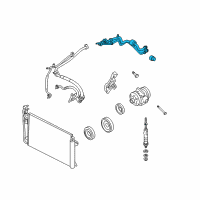 OEM 2011 Mercury Milan Evaporator Tube Diagram - AE5Z-19835-A