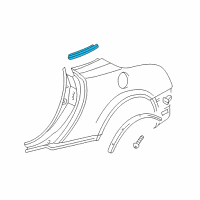 OEM 2005 Lexus SC430 Moulding, Quarter Belt, RH Diagram - 75671-24010