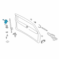 OEM 2015 Ford Expedition Latch Assembly Diagram - 7L1Z-7843150-B
