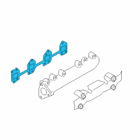 OEM GMC Sierra 3500 HD Manifold Gasket Diagram - 12705094