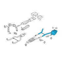 OEM 2010 BMW 750i Rear Silencer, Left, With Exhaust Flap Diagram - 18-30-7-646-954