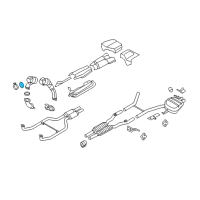 OEM BMW X6 Gasket Exhaust.Turbocharger/Catalytic Converter. Diagram - 18-30-7-553-601
