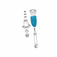 OEM Toyota Matrix Coil Spring Diagram - 48231-02330