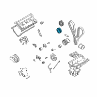 OEM Kia Sedona SPROCKET-Cam Shaft Diagram - 2421139600