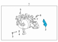 OEM 2021 GMC Yukon XL Water Pump Assembly Gasket Diagram - 12682391