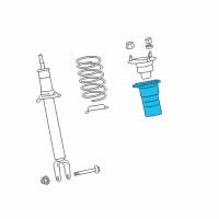 OEM 2010 Lexus LS460 Insulator, Front Coil Spring Diagram - 48157-50030