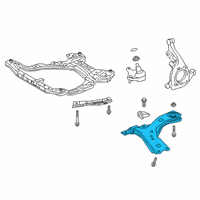 OEM 2022 Lexus NX350 Arm Sub-Assembly, SUSPEN Diagram - 48069-42070