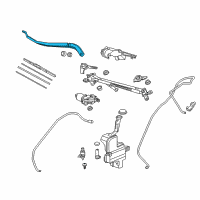 OEM 2016 Acura MDX Arm, Windshield Wiper Diagram - 76600-TZ5-A01