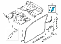 OEM 2022 Nissan Frontier GARNISH-CENTER PILLAR, UPPER RH Diagram - 76913-9BU3A