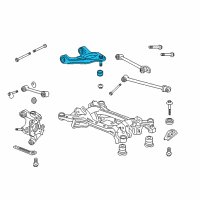 OEM 2015 Honda Accord Arm Complete, Upper Right Rear Diagram - 52510-T2A-A00