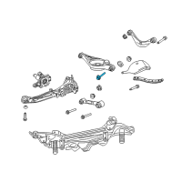 OEM Mercury Lower Control Arm Adjust Bolt Diagram - 3M8Z-5K751-A