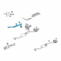 OEM 2010 Buick Enclave Intermed Pipe Diagram - 25861524