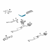 OEM Saturn Heat Shield Diagram - 25809249