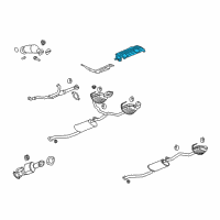 OEM 2012 Buick Enclave Heat Shield Diagram - 20953804