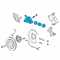 OEM 2018 Chevrolet Traverse Caliper Diagram - 13515890