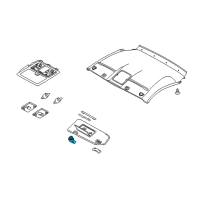 OEM 2008 Nissan 350Z Holder-SUNVISOR Diagram - 96409-8H300