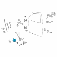 OEM 2014 Ford F-350 Super Duty Latch Diagram - 8L3Z-1521813-D