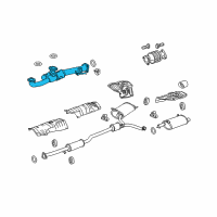 OEM 2014 Honda Crosstour Pipe A, Exhuast Diagram - 18210-TP6-A11