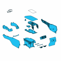 OEM 2022 Toyota Camry Center Console Diagram - 58810-06A00-C0
