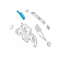 OEM 2020 Nissan Pathfinder GARNISH Assembly-Luggage Rear Pillar, RH Diagram - 76934-3KS4A