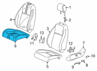 OEM 2022 Honda Civic PAD, L- FR Diagram - 81537-T20-A61