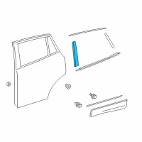 OEM Toyota RAV4 Applique Diagram - 75075-0R010