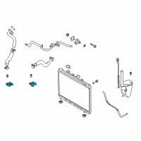 OEM 2004 Kia Rio Bracket Assembly-Radiator Up Diagram - 25333FD000