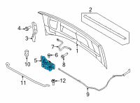 OEM 2013 Ford E-350 Super Duty Latch Diagram - 6L5Z-16700-A
