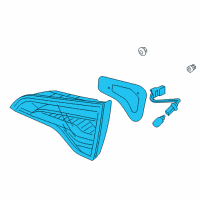 OEM Kia Lamp Assembly-Rear Combination Inside Diagram - 924061U600