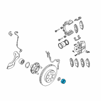 OEM 2005 Chevrolet Aveo Axle Nut Diagram - 94515437