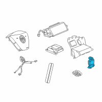 OEM 2004 Cadillac XLR Sensor Asm-Front End Inflator Restraint Discriminating Diagram - 10302815