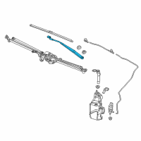 OEM 2018 Buick Cascada Wiper Arm Diagram - 13317342