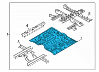 OEM 2021 Kia Sorento Panel Assembly-Center Fl Diagram - 65101R5000