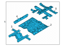 OEM 2021 Kia Sorento Panel Assembly-Floor, Ctr Diagram - 65100R5000