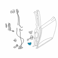 OEM 2014 BMW i3 Left Lower Rear Door Hinge Diagram - 51-81-7-266-717