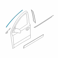 OEM 2011 Hyundai Veracruz Moulding Assembly-Front Door Frame, LH Diagram - 82850-3J000
