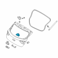 OEM 2016 Hyundai Elantra GT Handle Assembly-Tail Gate Outside Diagram - 81260-A5000