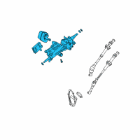 OEM Lexus IS350 Column Assy, Steering Diagram - 45250-53061